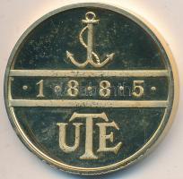 1995. "Emlékérem az Újpesti Torna Egylet alapításának 110. évfordulójára" aranyozott fém e...