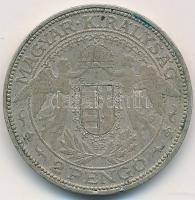 1937. 2P Ag "Madonna" T:2-,3 Unger: 1511., Adamo P7.