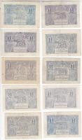 Románia 1915-1920. 1L (10x) T:II,III
Romania 1915-1920. 1 Leu (10x) C:XF,F
Krause 17,26