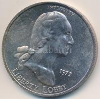 Amerikai Egyesült Államok 1977. "Liberty Lobby - George Washington / 1SE" Ag emlékérem (31...