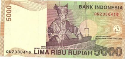 Indonézia 2001. 5000R T:I
Indonesia 2001. 5000 Rupiah C:UNC
Krause 142