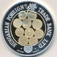 Lebó Ferenc (1960-) 1997. "MKB Rt." Ag(0.999) emlékérem (31.1g/42,5mm) belső rész aranyozv...