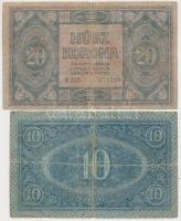 1919. augusztus 9. 10K + 1919. július 15. 20K T:III-,IV