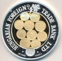 Lebó Ferenc (1960-) 1997. "MKB Rt." Ag(0.999) emlékérem (31.1g/42,5mm) belső rész aranyozv...