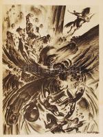 Ruzicskay György: Szerelemkereső. Száznyolc eredeti algrafia. Nagyvárad, 1935, Sonnenfeld Adolf. Kar...