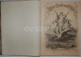 1868 Allgemeine Illustrierte Zeitung félév kötve (Pesti zsinagóga metszettel) / 6 Monate gebunden (mit Stich der Pester Synagoge)