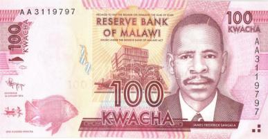 Malawi 2012. 100K T:I- Malawi 2012. 100 Kwacha C:AU