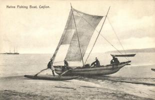 Native fishing boat, Ceylon / Sri Lanka