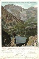 Tátra, Poprádi tó, Bástya, Feitzinger Ede No. 271. / lake, mountain peak (EK)