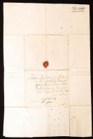 1699 Liptóújvár, [...] Pál levele  Tótpróna és Alsóstubnya települések ügyében. A külzeten rányomott...