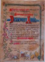 3 db díszes oklevél / 3 St. Zierdiplom