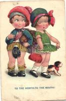 Scottish children humour, Cellaro Dolly-Serie litho (EK)