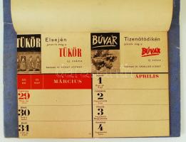 1942 A Franklin társulat egész éves asztali naptára irodalmi kiadványok képeivel