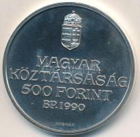 1990. 500Ft Ag "Kölcsey Ferenc" T:BU Tokban, tanúsítvánnyal Adamo EM116