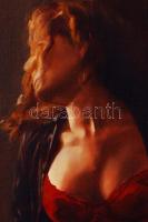 Cene Gál István (1969-): Vágyakozás. Olaj, vászon, jelzett, újszerű keretben, 50×40 cm