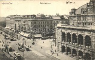 Vienna, Wien I. Operngasse, Opernring / street, tram (EK)