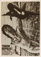 1980 Féner Tamás (1938): Tükörrepülés c. kiállításának katalógusa, benne egy aláírt eredeti fotóval