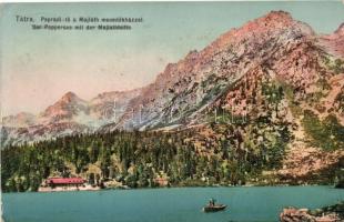 Tátra, Poprádi tó, Majláth menedékház, Feitzinger Ede No. 267. / lake, rest house (Rb)