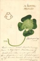 1899 A quattre fevilles litho s: Raphael Kirchner