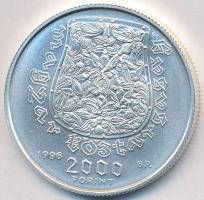 1996. 2000Ft Ag "Honfoglalás" T:BU Dísztokban, tanúsítvánnyal Adamo EM141