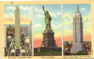 New York City, RCA building, Rockefeller Center, Statue of Liberty, Empire state bulding (EK)