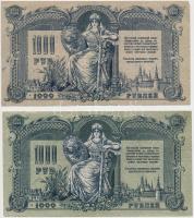 Oroszország / Orosz Polgárháború / Dél-Oroszország 1919. 1000R (3x) vízjeles és vízjel nélküli válto...