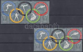 Summer Olympics, Rome perforated and imperforated stripes of 3, Nyári olimpia, Róma fogazott és vágott hármascsíkok