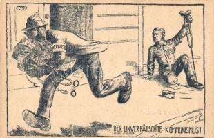 Der unverfälschte Kommunismus! egy népbiztos és egy hadirokkant; Besskó Károly kiadása / Anti-Communist propaganda