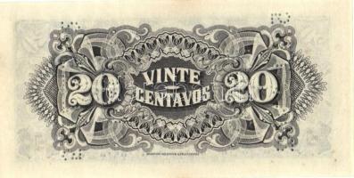 Mozambik 1933. 20c "SPECIMEN" T:I- 
Mozambique 1933. 20 Centavos "SPECIMEN" C:AU...
