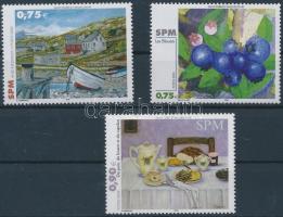 Landscapes, Paintings 3 diff. stamps, Tájak, festmények 3 klf bélyeg