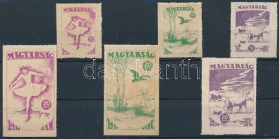 1930 Magyarság 6 db levélzáró