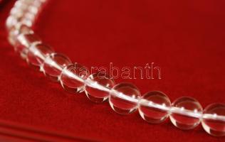 Hegyikristály gyöngysor, h: 40 cm /
crystal necklet