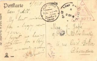 Tel Aviv, Lilienblum street, Hebrew New Year greeting