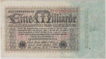 Németország/Weimari Köztársaság 1923. 1.000.000.000M T:II Germany/Weimar Republic 1923. 1.000.000.000 Mark C:XF Krause 114