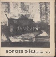 1969 Boross Géza festőművész aláírt kiállítási prospektusa