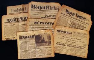 1956 október, november 7 klf újság a forradalom híreivel