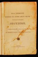 1909 Bp., Zala vármegye községei és egyéb lakott helyei hivatalos neveinek jegyzéke, 40p