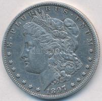 Amerikai Egyesült Államok 1897O 1$ Ag "Morgan" T:2 USA 1897O Dollar Ag "Morgan Dollar...