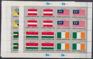 Flags of the UN Member States mini sheet set, ENSZ tagállamok zászlói kisívsor