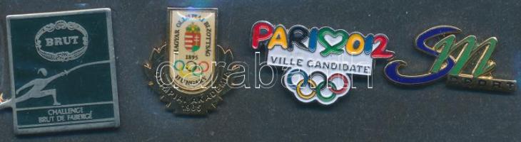 4db klf sport jelvény, közte zománcozott is T:1,2