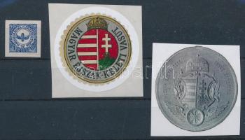 Vasúti 3 db klf pecsétbélyeg