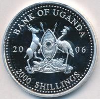 Uganda 2006. 2000Sh Ag "A labdarúgás halhatatlanjainak csarnoka - Hollandia 1990-es évek/Ronald Koeman" T:PP Tanúsítvánnyal Uganda 2006. 2000 Shilling Ag "Hall of Fame of football - Netherland 1990's/Ronald Koeman" C:PP With certificate