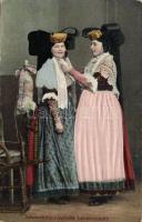 German folklore from Schaumburg-Lippische, No. 288. silk card (wet damage)