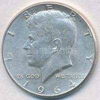 Amerikai Egyesült Államok 1964. 1/2$ Ag "Kennedy" T:2 
USA 1964. 1/2$ Ag "Kennedy&quo...