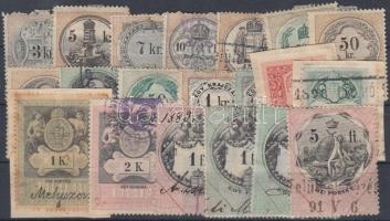 1888-1903 20 klf okirati illetékbélyeg