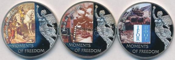 Libéria 2004. 10$ "Szabadság pillanatai" (3xklf) multicolor T:PP Tanúsítványokkal
Liberia ...