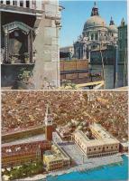 101 db MODERN főként olasz városképeslapok, benne több Róma, Velence, Firenze, Sanremo, valamint 2 db kis méretű képeslap: 14.5 x 6.5 cm / 101 modern Italian postcards, including 2 minicards