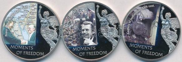 Libéria 2004. 10$ "Szabadság pillanatai" (3xklf) multicolor T:PP Tanúsítványokkal
Liberia ...