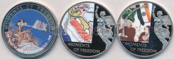 Libéria 2004. 10$ "Szabadság pillanatai" (3xklf) multicolor T:PP Tanúsítványokkal
Liberia ...