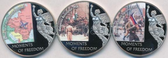 Libéria 2004. 10$ "Szabadság pillanatai" (3xklf) multicolor T:PP Tanúsítványokkal
Liberia ...